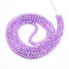 Drawbench Transparent Glass Beads Strands GLAD-Q012-4mm-18-2