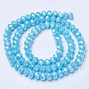 Electroplate Glass Beads Strands EGLA-A034-P10mm-B15-2