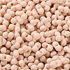 Rubberized Style Glass Seed Beads SEED-Z003-01G-3