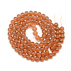 Baking Paint Glass Beads Strands X-DGLA-Q023-6mm-DB22-2
