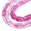 Crackle Transparent Glass Beads Strands GLAA-N068-05A-07-3