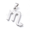 Non-Tarnish 304 Stainless Steel Pendants STAS-L210-06G-P-1