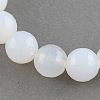 Dyed Natural White Agate Beads Strands G-R177-6mm-12-01-1