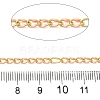 Handmade Brass Enamel Oval Link Chains CHC-L053-08G-10-2