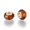 Handmade Glass European Beads X-GPDL25Y-70-2