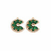 Brass Micro Pave Cubic Zirconia Charms KK-S364-269A-1