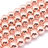 Electroplate Non-magnetic Synthetic Hematite Beads Strands G-L485-01G-RG-1