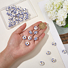 60Pcs Handmade Porcelain European Beads PORC-SC0001-25B-3