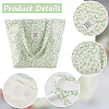Flower Printed Canvas Women's Tote Bags ABAG-WH20005-06-6