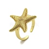 Starfish Brass Cuff Rings for Women LS-RJEW-C123-02G-4