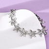 Brass Link Bracelets for Women BJEW-H209-01P-5