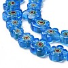 Handmade Millefiori Glass Bead Strands LAMP-J035-10mm-53-2