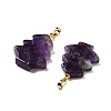 Natural Amethyst Pendants G-A203-01I-2