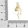 Brass Micro Pave Clear Cubic Pendants CU-CBA1682-06B-G-3