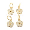 Brass Micro Pave Clear Cubic Zirconia Charms X-ZIRC-L091-075G-1
