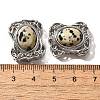 Natural Dalmatian Jasper Multi-Strand Links KK-M304-05P-09-3