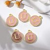 Golden Plated Alloy Enamel Charms ENAM-S118-07U-5