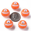 Opaque Striped Acrylic Beads MACR-S373-27C-04-4