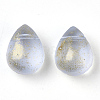 Transparent Spray Painted Glass Beads GLAA-T017-01-A02-2