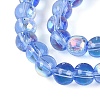 Electroplate Transparent Glass Beads Strands EGLA-Q132-4MM-A17-3