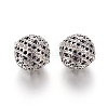 Alloy Rhinestone Beads RB-E519-01AS-1