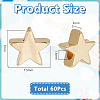 60Pcs Brass Beads KK-PH0012-49G-03-2
