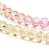 Transparent Painted Glass Beads Strands DGLA-A034-T8mm-A09-4