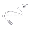 304 Stainless Steel Pendant Necklaces NJEW-O118-01-2