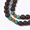 4-Loop Wrap Style Buddhist Jewelry BJEW-T009-05-4