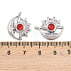 304 Stainless Steel Rhinestone Pendants STAS-Z166-24P-01-3