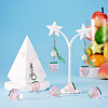 Transparent Acrylic Pendants OACR-FS0001-33B-7