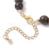 Natural Tiger Eye & Citrine Beaded Bracelets for Women BJEW-JB12239-02-4