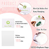 100Pcs Rectangle Clear Polypropylene Cellophane Bags CDIS-TA0001-37C-5