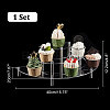 3-Tier Acrylic Semicircle Dessert Display Risers ODIS-WH0329-45-2