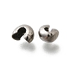304 Stainless Steel Crimp Beads Covers STAS-P239-34P-04-2