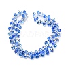 Electroplate Transparent Glass Beads Strands EGLA-P052-01A-AB07-2
