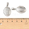 316 Stainless Steel Locket Pendants STAS-K321-04P-3