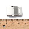 Non-Tarnish 201 Stainless Steel Watch Band Clasps STAS-C089-05C-P-3