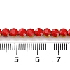 Electroplate Glass Beads Strands EGLA-A040-01A-4