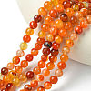 Natural Striped Agate/Banded Agate Beads Strands G-I254-03B-02-2
