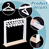 1 Set Opaque Acrylic with Wood Earring Display Stands EDIS-PH0001-52-4