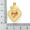 Rack Plating Brass Pendants ZIRC-L100-163G-4