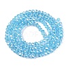 Electroplate Glass Beads Strands EGLA-A044-T2mm-B08-3