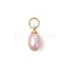 Natural Cultured Freshwater Pearl Pendants PALLOY-JF05172-01-3