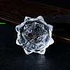 Natural Quartz Crystal Lotus Sculpture Display Decorations PW-WG1D33D-01-5