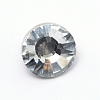 Glass Rhinestone Button BUTT-WH0015-21B-01-1