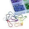 360Pcs 12 Colors Spray Painted Iron Calabash Pins IFIN-YW0001-65-2