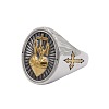 304 Stainless Steel Finger Rings FS-WGFCA3B-06-3
