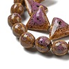 Handmade Porcelain Beads Strands PORC-B002-19G-3