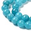 Natural Dyed White Jade Beads Strands G-M402-C03-03-3